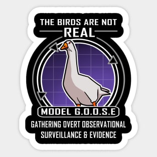 The birds are not real Sticker